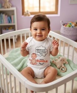 Body bebé personalizado regalo nacimiento con frase nombre o cualquier diseño - Imagen 2