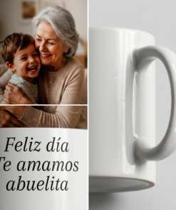 Taza para Día de los abuelos personalizada con foto, frase o dibujo a todo color - Imagen 3