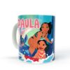 Taza personalizada con dibujo de Lilo & Stitch y el nombre personalizado