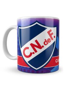 Taza sublimada con el escudo del Club Nacional de Futbol.