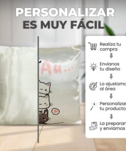Almohadón satinado personalizado personaje, dibujo o diseño favorito - Imagen 4