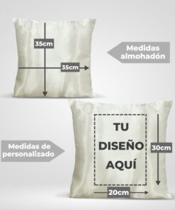 Almohadón satinado personalizado personaje, dibujo o diseño favorito - Imagen 3
