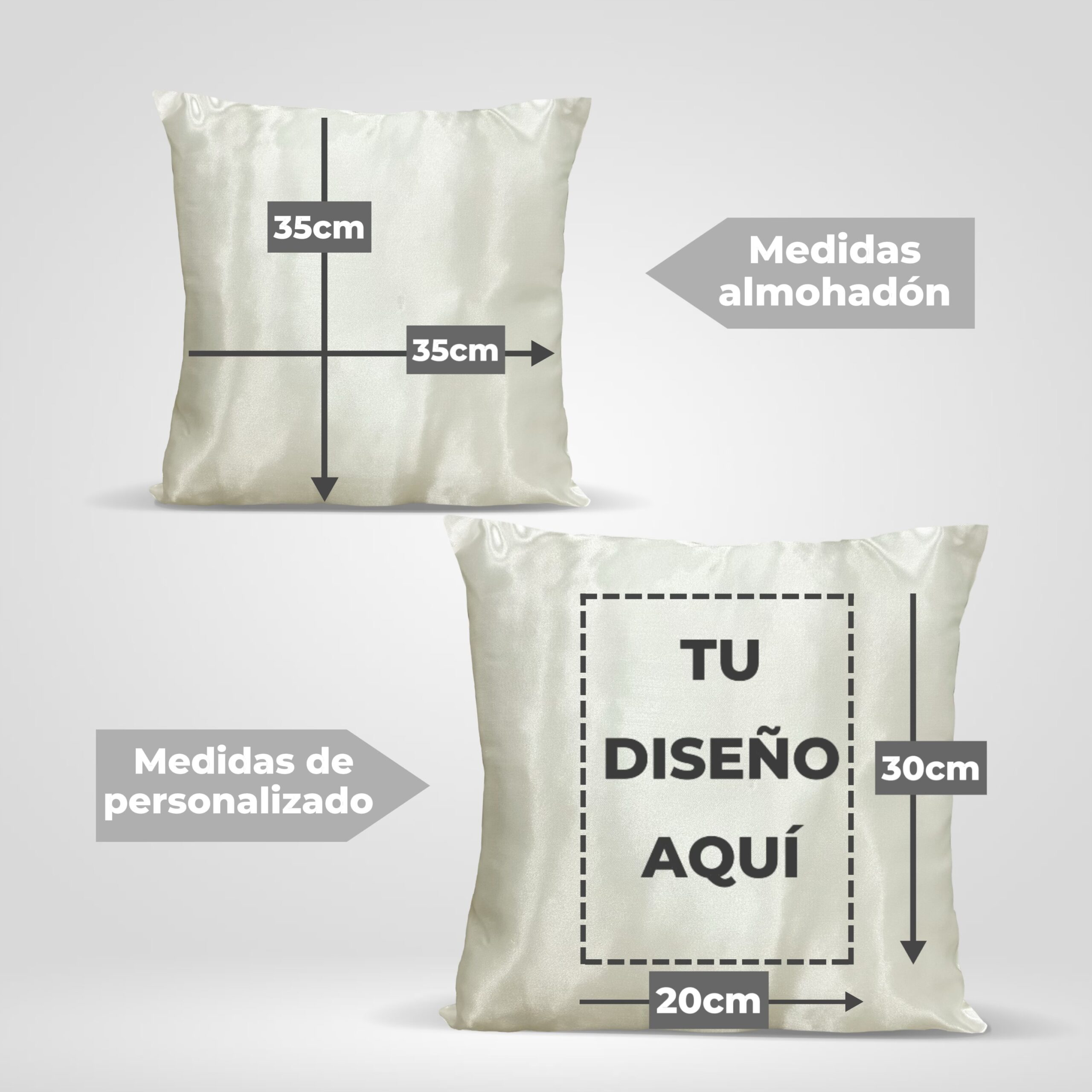 Almohadón satinado personalizado personaje, dibujo o diseño favorito - Imagen 3